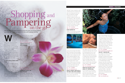 Shopping and Pampering on the Go